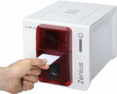 Evolis Zenius Classic rot USB BDL