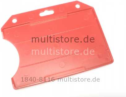 Kartenhalter einseitig rot horizontal