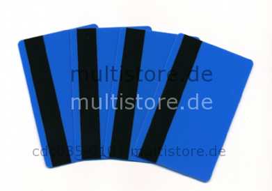 Magnetkarten beidseitig blau HiCo