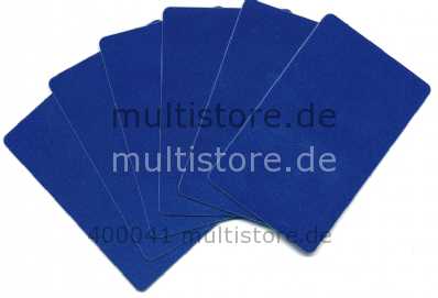 Plastikkarten beidseitig dunkelblau metallic PVC Offset 0,76 mm