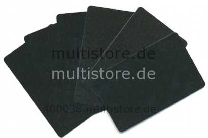 Plastikkarten beidseitig schwarz metallic PVC Offset 0,76 mm