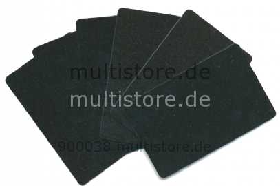 Plastikkarten beidseitig schwarz metallic