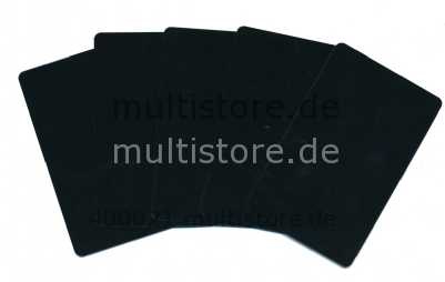 Plastikkarten Matt schwarz 0,76mm PVC