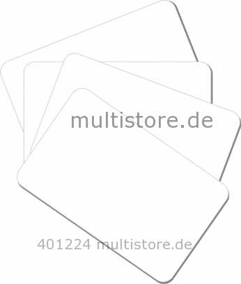 Plastikkarten PVC 0,25 Premium Kleberücken aus PVC Mylar