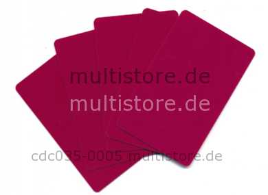 Plus Card Cranberry eingefärbte PVC Plastikkarten