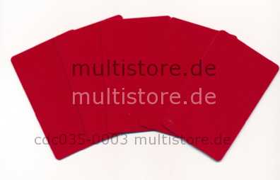 Plus Card Red eingefärbte PVC Plastikkarten