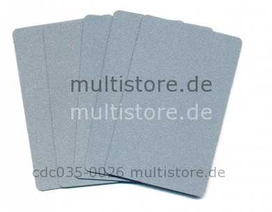 Plus Card Silver beidseitig silber Plastikkarten