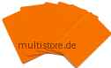 Plastikkarten beidseitig Orange PVC Offset 0,76